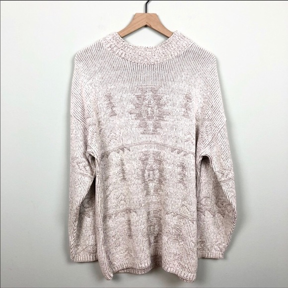 Vintage Sweaters - Vintage David Brett Light Gray Mockneck Sweater